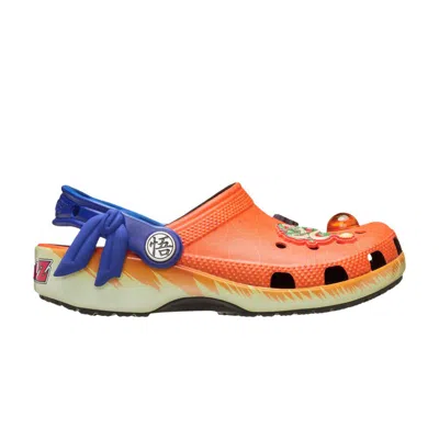 Pre-owned Crocs Dragon Ball Z X  Classic Clog Kids 'son Goku' | Orange | Kid's Size 12