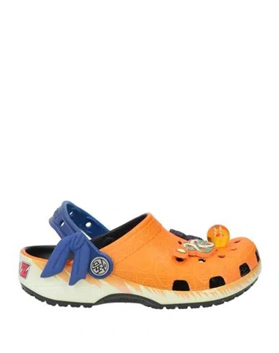 Crocs Dragon Ball Z X  Woman Mules & Clogs Orange Size 8 Rubber