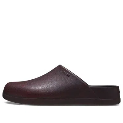 Crocs Dylan Burnished Clogs 'dark Cherry' In Brown