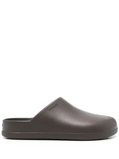 Crocs Dylan Embossed-logo Clogs In Brown