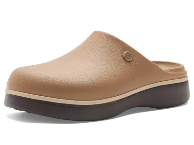 Crocs Dylan Notched Platform Clogs Women's Clog/mule Shoes Sepia/multi: 9 M In Brown
