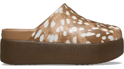 Crocs Dylan Platform Animal Clog In Animal Print