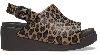 Crocs Dylan Platform Animal Slide In Leopard/espresso