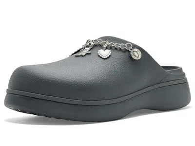 Crocs Dylan Platform Boho Buckle Clogs Women's Clog/mule Shoes Carbon Boho: 8 M In Blue