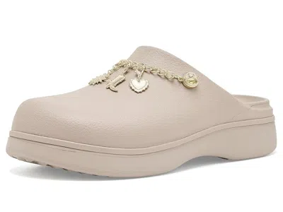 Crocs Dylan Platform Boho Buckle Clogs Women's Clog/mule Shoes Dulce Boho: 7 M In Neutral