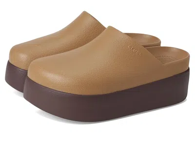 Crocs Dylan Platform Clog, Mule Platform Shoes In Brown