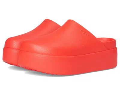 Crocs Dylan Platform Clog, Mule Platform Shoes In Orange