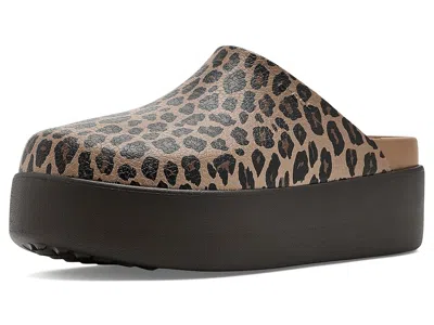 Crocs Dylan Platform Clog, Mule Platform Shoes Women's Clog Shoes Sepia/leopard: 11 M In Brown
