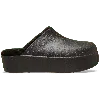 Crocs Dylan Platform Lined Clog In Black