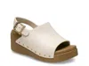 Crocs Dylan Stud Platform Sandal In Animal Print