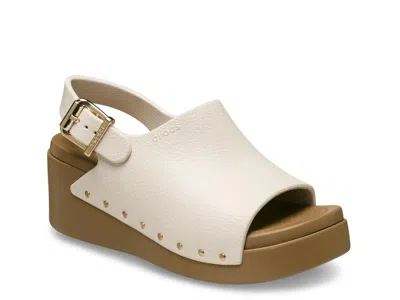 Crocs Dylan Stud Platform Sandal In Animal Print