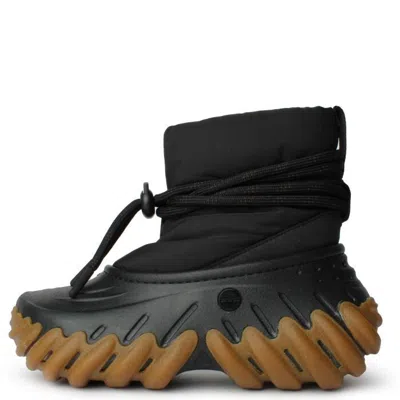Crocs Echo 208716-0ws Combat Boots Men's Us 2 Black Gum Comfort Platform Zpo2954
