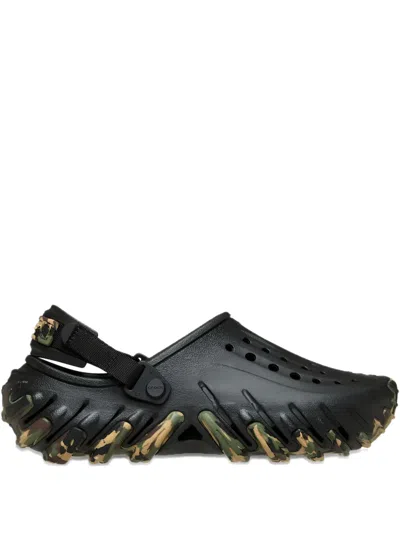 Crocs Echo Camo Ro Clogs In Black
