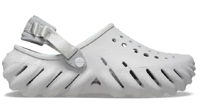 Crocs Cut Out-detail Chunky Sandals In Gray