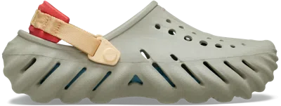 Crocs Echo Clog; Bark, W9/m7 In Green