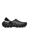 Crocs Echo Logo-embossed Clogs In Black