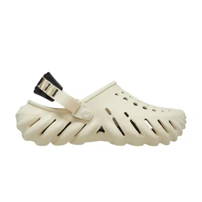 Pre-owned Crocs Echo Clog 'bone Black' In Cream