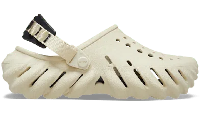 CROCS ECHO CLOG; BONE / BLACK, M11