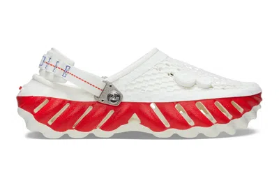 Pre-owned Crocs Echo Clog Kanghyuk White Red In White/multi