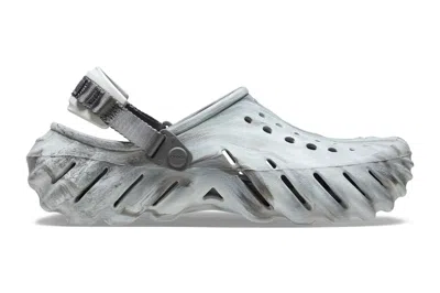 Pre-owned Crocs Echo Clog Marbled Moonlight In Moonlight/multi