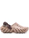 Crocs Echo Sliders Brown In White