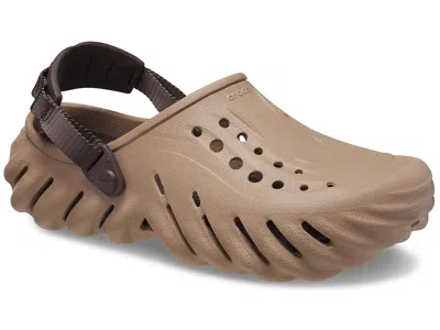 Crocs Echo Clog Shoes Latte : In Brown