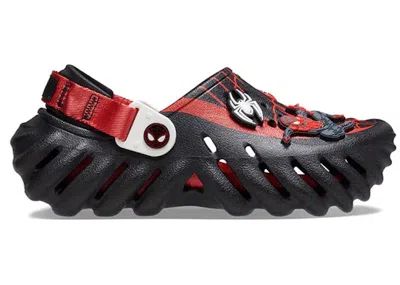 Pre-owned Crocs Echo Clog Team Spiderman (kids) Sneakers In Black/red