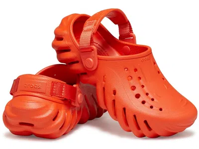 Crocs Echo Clog (toddler) Kids Shoes Lava : 4 Toddler M, Eva/polyester In Orange