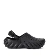 Crocs Echo Logo-embossed Clogs In Black