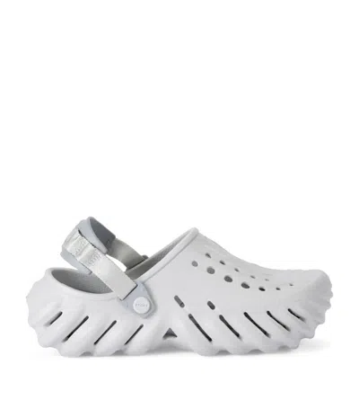 Crocs Cut Out-detail Chunky Sandals In Gray