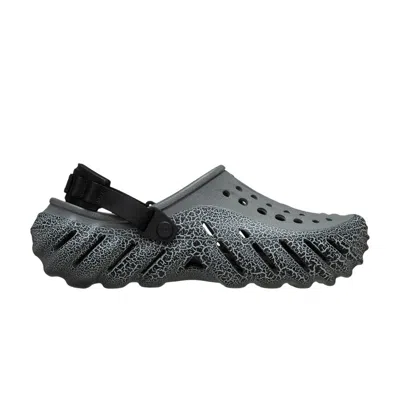 Pre-owned Crocs Echo Crackle Clog 'slate Grey' | Men's Size 9 In Gray