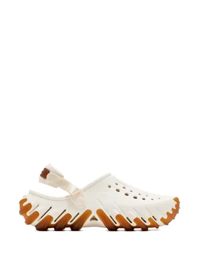 Crocs Echo Icy Ro Clog Chalk Strap Slides In Neutral