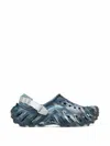 Crocs Echo Marbled Mules In Blue