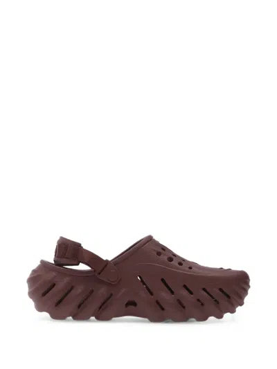 Crocs Echo Perforated Clogs In Brown