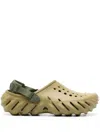 Crocs Echo Perforated Clogs In Green