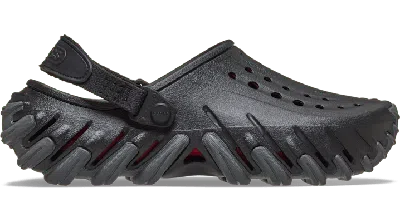 Crocs Echo Logo-embossed Clogs In Black