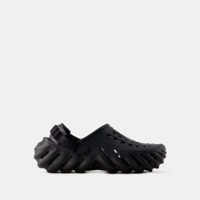 Crocs Womens  Echo Clogs In Black