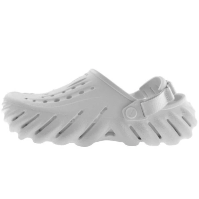 Crocs Echo Sliders Grey In White