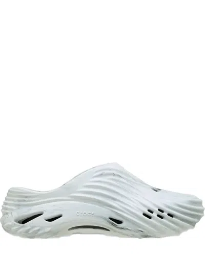 CROCS ECHO WAVE "MARBLED WHITE" CLOGS