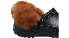 Crocs Faux Fur Backstrap Cover Scrunchie 2 Pack In Black