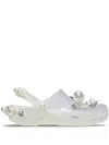 Crocs Faux-pearl Embellished Slingback  In White