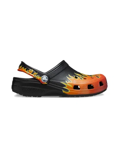 Crocs Kids' Flame-graphic Clogs