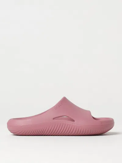 Crocs Flat Sandals  Woman Colour Pink