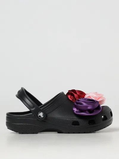 CROCS FLAT SHOES CROCS WOMAN COLOR BLACK,419507002