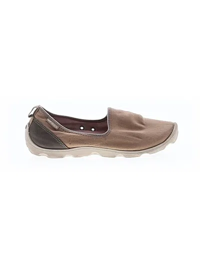 Pre-owned Crocs Flats In Brown