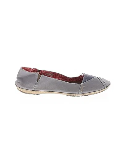 Pre-owned Crocs Flats In Gray
