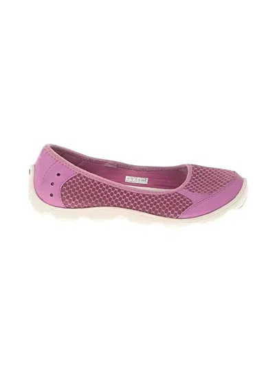 Pre-owned Crocs Flats In Purple
