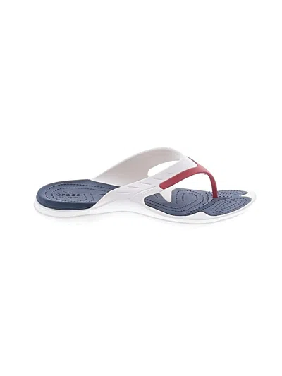 Pre-owned Crocs Flip Flops In White
