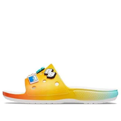 Crocs Free & Easy X Classic Slide 'sunset' In Yellow