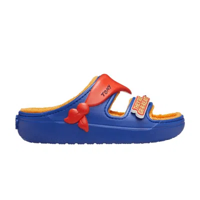 Pre-owned Crocs Frosted Flakes X Cozzzy Sandal 'tony The Tiger' | Blue | Men's Size 8